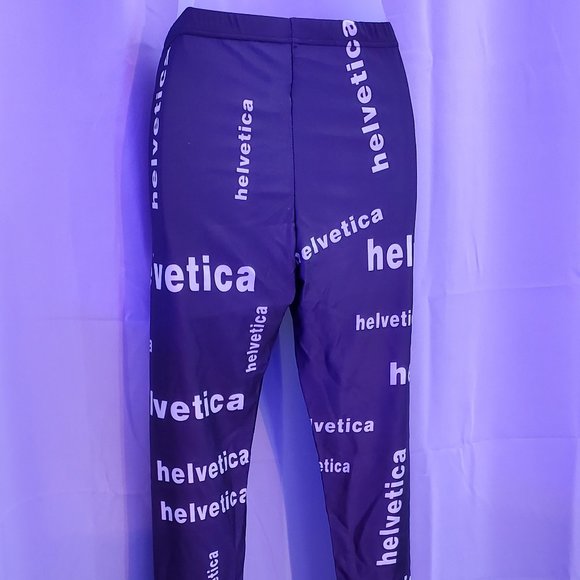 3 for $25 / Brand-new Helvetica Font leggings - Picture 2 of 2
